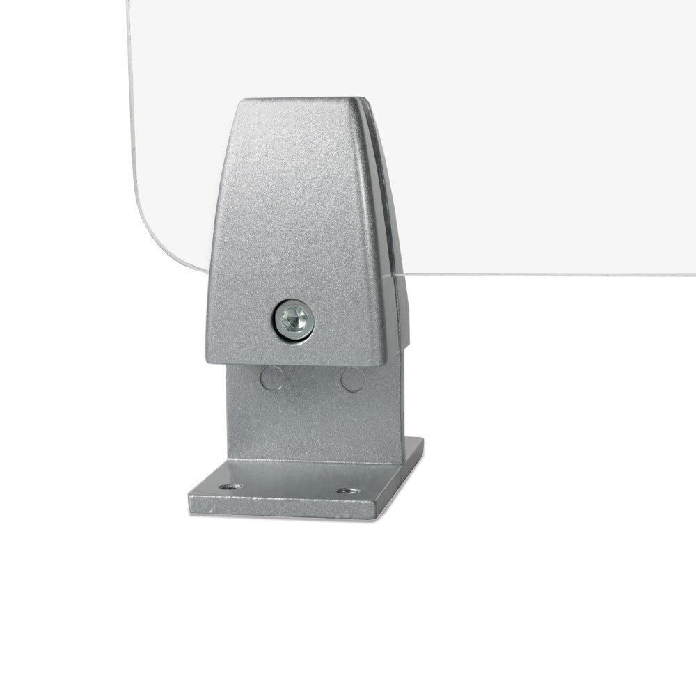 Top Mount Clamp for Sneeze Guards and Office Partition, 2 PCS.