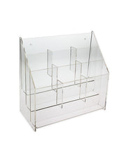 Load image into Gallery viewer, Premium Tiered Lucite Trifold Brochure Holders