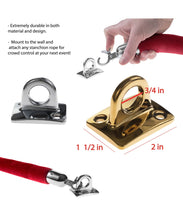 Load image into Gallery viewer, Rope Stanchion Wall Plate