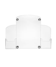 Load image into Gallery viewer, Sign Holder with Bottom Brochure Pockets for Wall Mount
