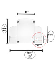 Load image into Gallery viewer, Sign Holder with Bottom Brochure Pockets for Wall Mount