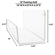 Load image into Gallery viewer, Acrylic Floating Wall Mount Shelves