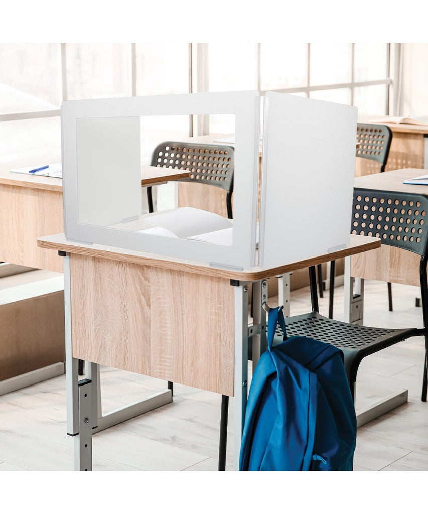 School Classroom Desk Shield for Students with Window Panels