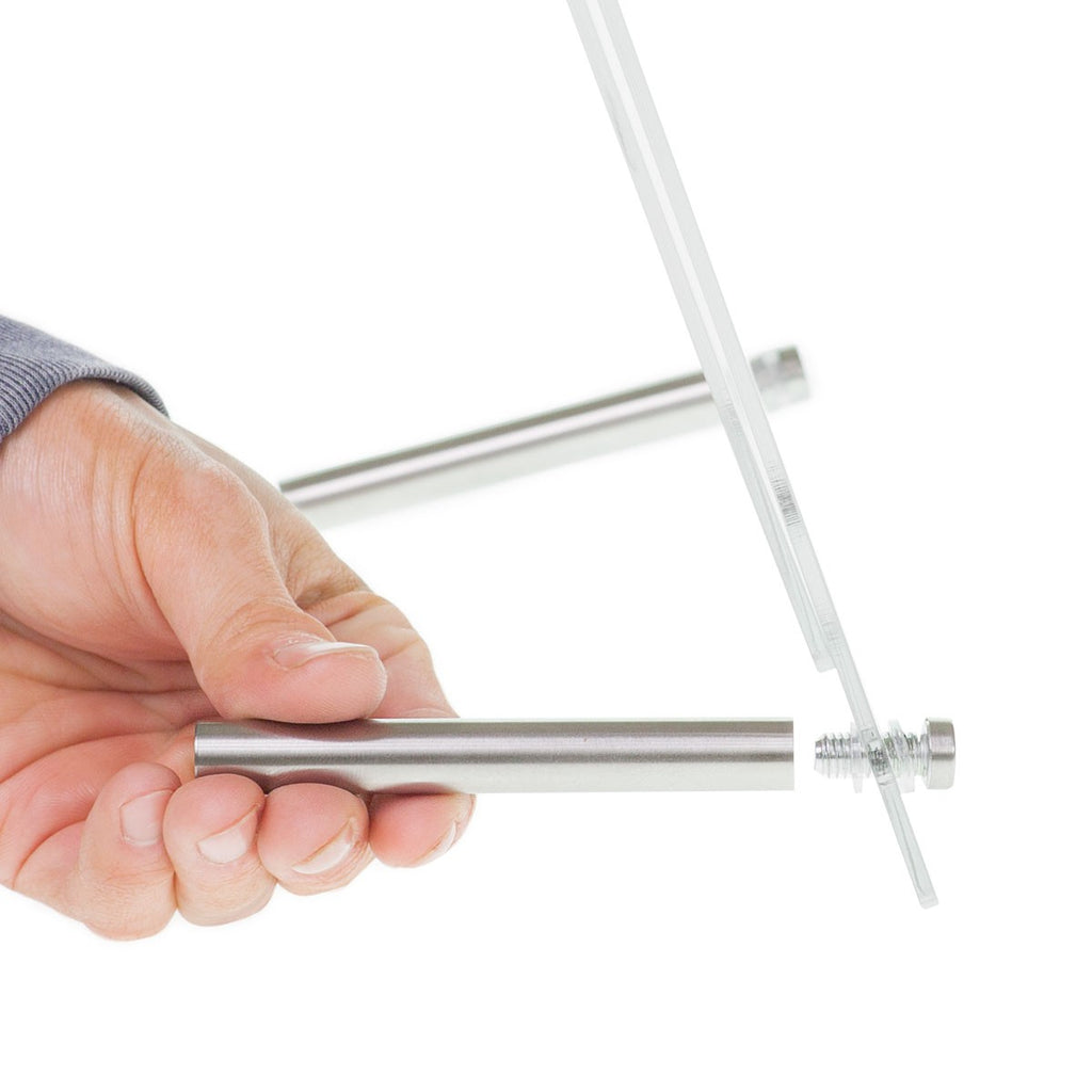 Premium Desktop Sign Holder with Standoff Hardware