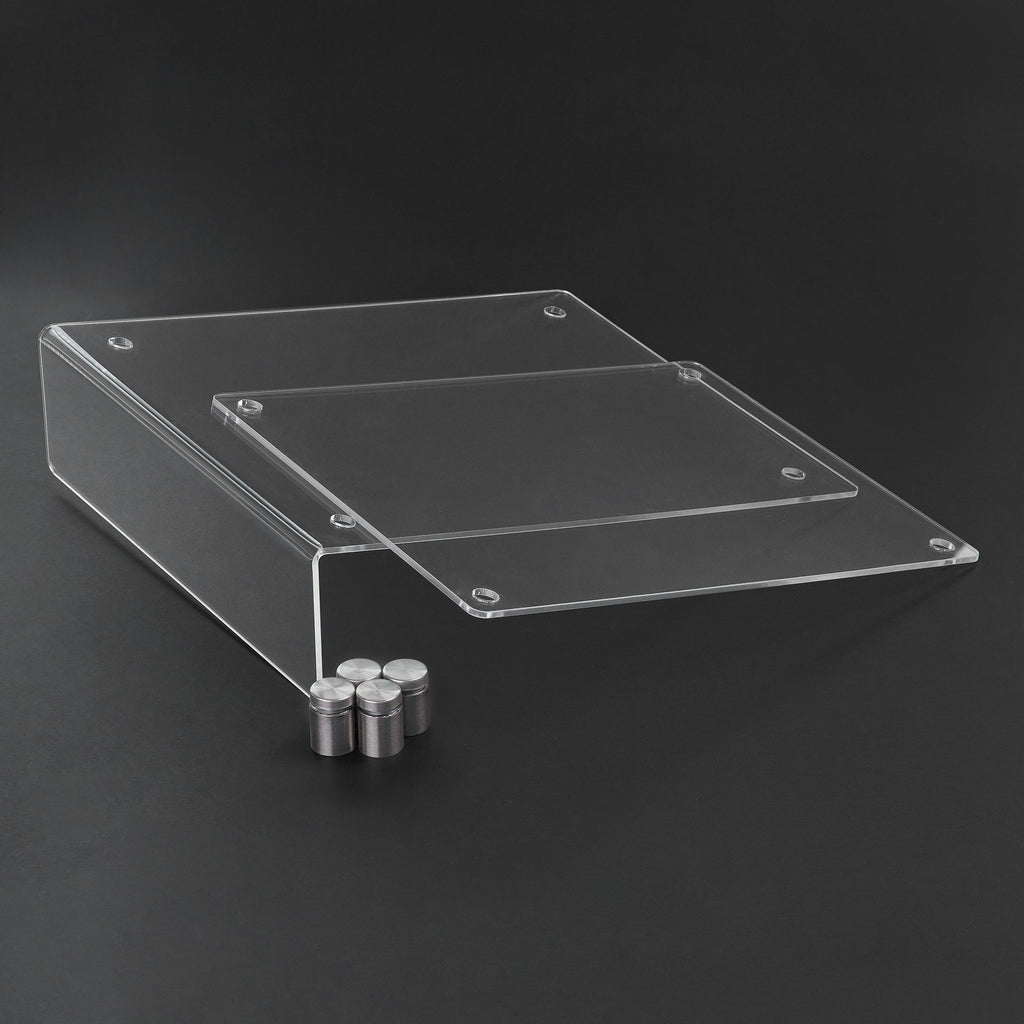 8.5" x 11" Slant Back Sign Holder with Front Panel and Standoffs