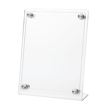 Load image into Gallery viewer, 8.5" x 11" Slant Back Sign Holder with Front Panel and Standoffs