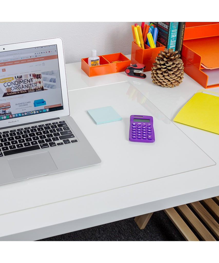 Clear Acrylic Desk Mat Pad