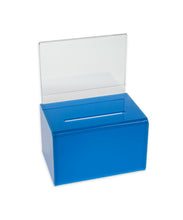Load image into Gallery viewer, Oblong Donation Box with Sign Holder