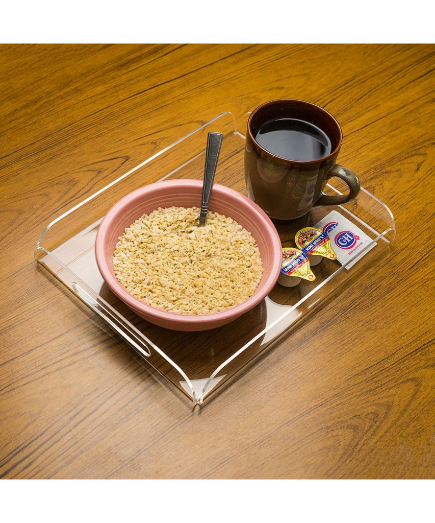 Acrylic Serving Tray with Handles