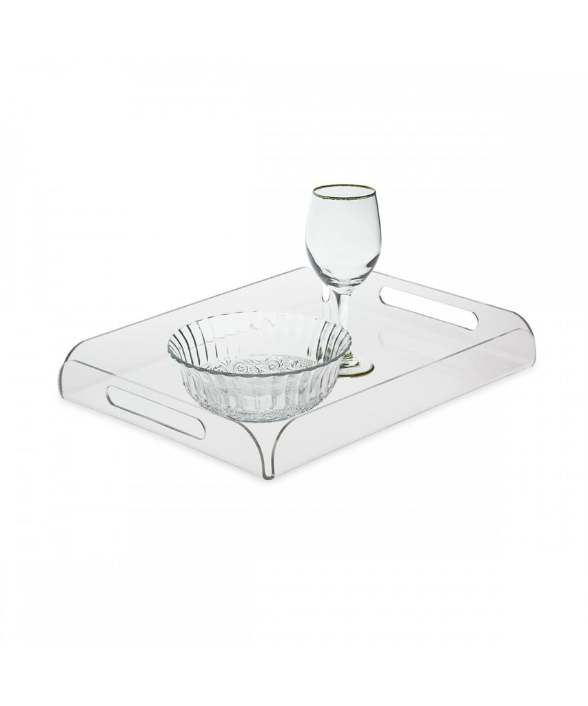 Acrylic Serving Tray with Handles