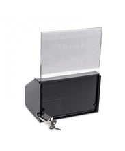 Load image into Gallery viewer, Slopie Donation Box with Sign Holder &amp; Lock