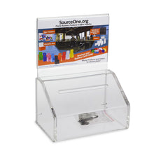 Load image into Gallery viewer, Large Slopie Donation Box with Sign Holder