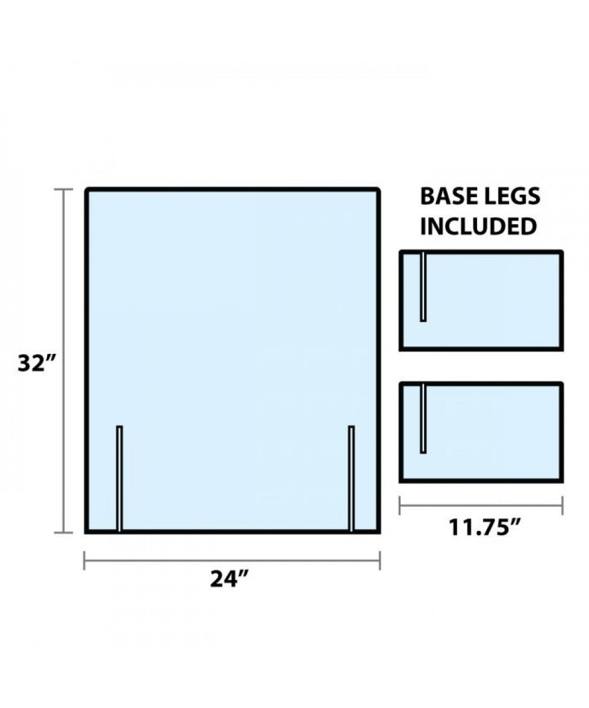 Sneeze Guard Freestanding with Window Barrier Divider
