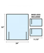 Load image into Gallery viewer, Sneeze Guard Freestanding with Window Barrier Divider