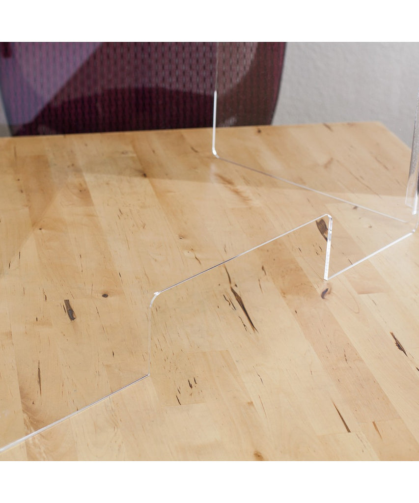 Portable Sneeze Guard, Fold-able Clear Acrylic Plexiglass Shield