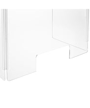 Load image into Gallery viewer, Portable Sneeze Guard, Fold-able Clear Acrylic Plexiglass Shield