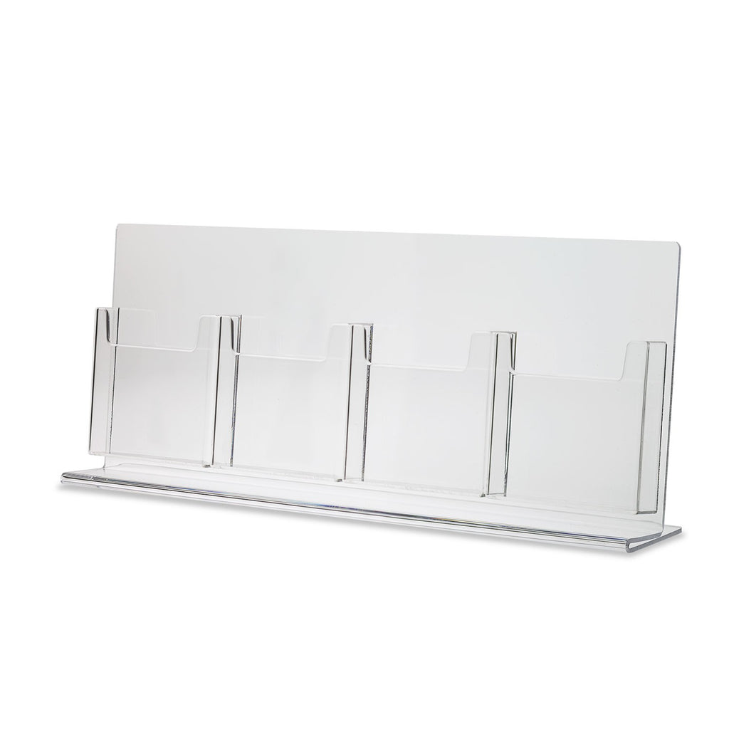 Trifold Brochure Holder for 4" x 9" Brochure, 4 Pocket
