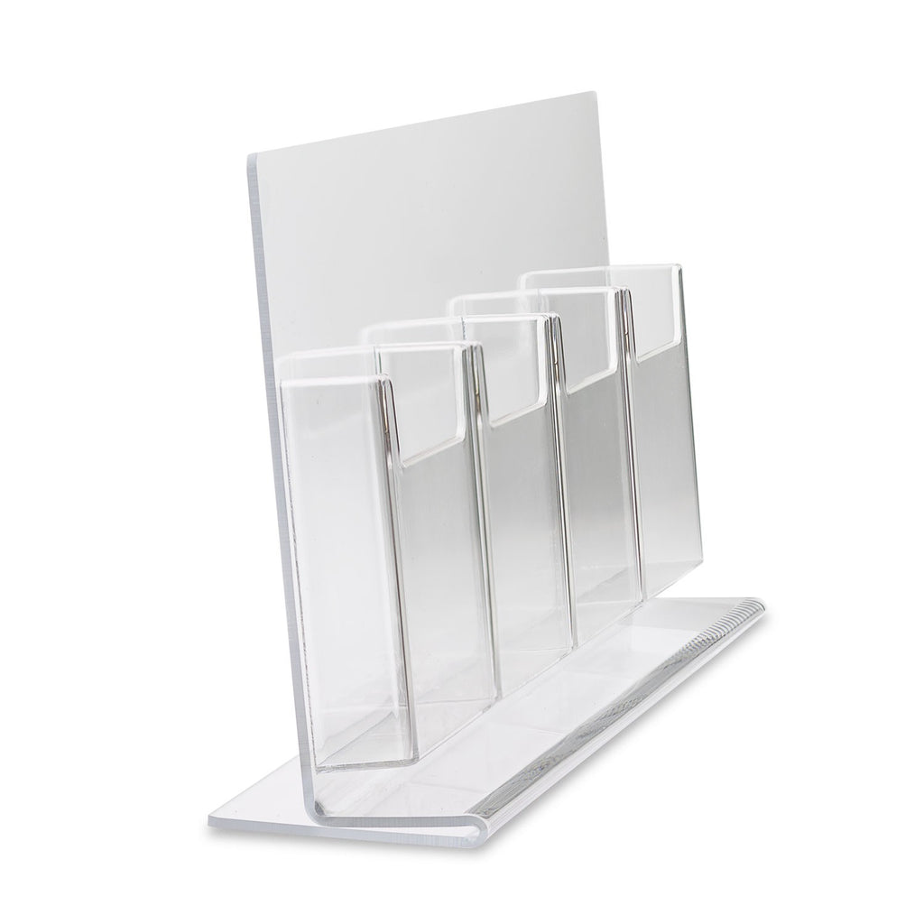 Trifold Brochure Holder for 4" x 9" Brochure, 4 Pocket