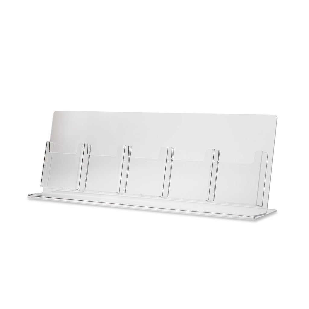 Trifold Brochure Holder for 4" x 9" Brochure, 5 Pocket
