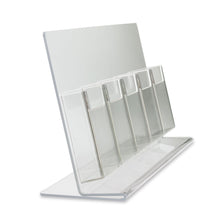 Load image into Gallery viewer, Trifold Brochure Holder for 4" x 9" Brochure, 5 Pocket