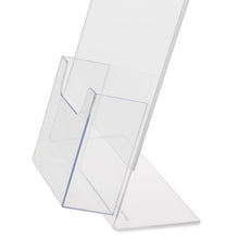 Load image into Gallery viewer, Slant Back Sign Holder with Brochure Pocket