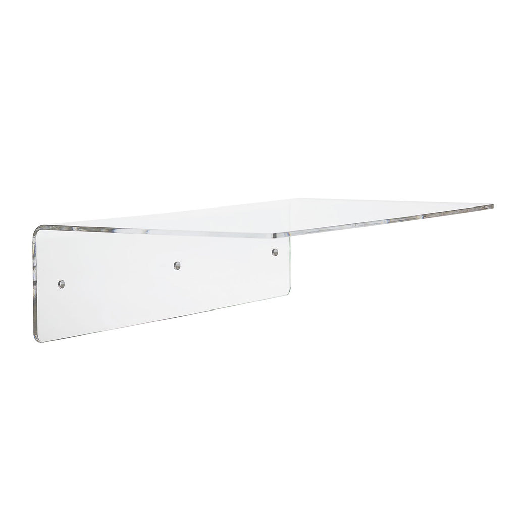 Clear Acrylic Floating Shelf and Display, Set of 2