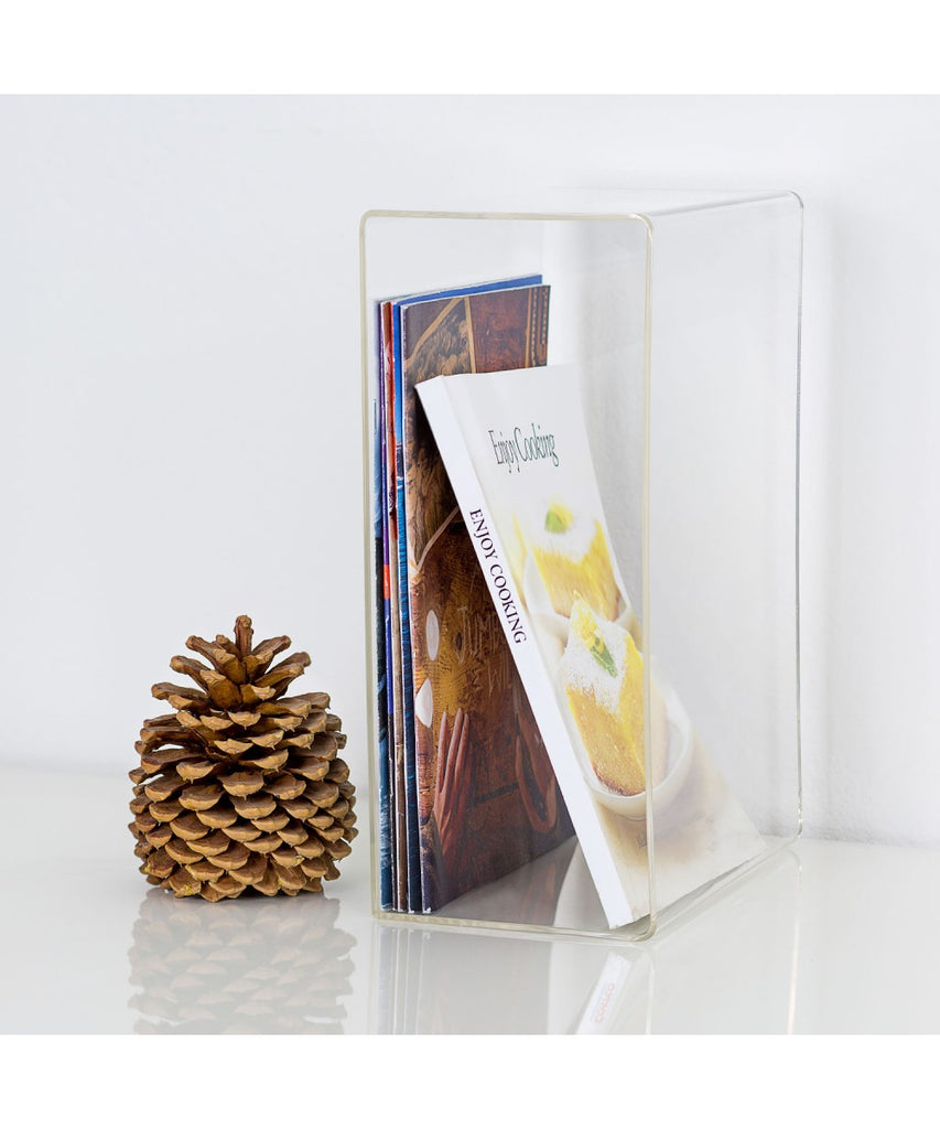 Clear Acrylic Magazine Holder, Book Holder and Organizer