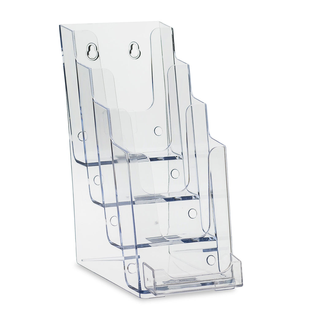 4-Tier Trifold Brochure with Business Card Holder
