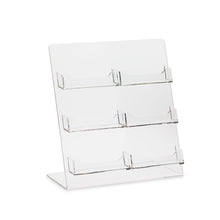 Load image into Gallery viewer, 6 Pocket Business Card Holder for Countertop Stand Display