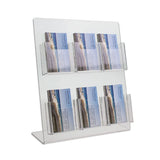 6 Pocket Vertical Business Card Display Stand Holder