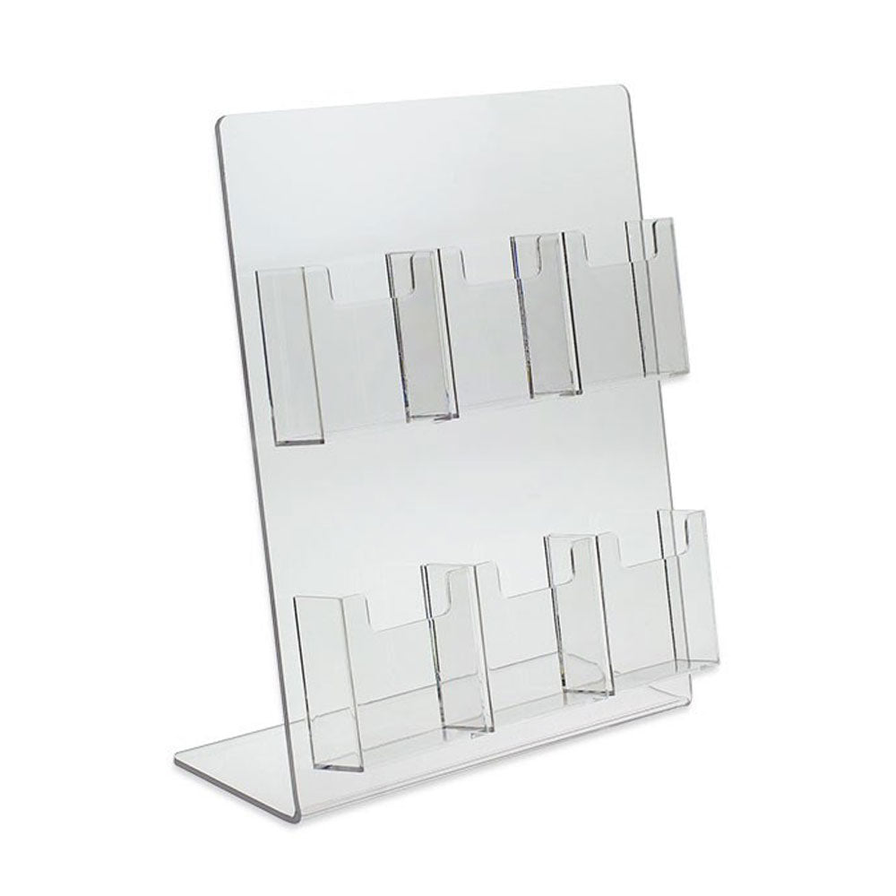 6 Pocket Vertical Business Card Display Stand Holder