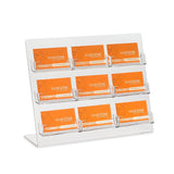 9 Pocket Business Card Holder for Countertop Display Stand