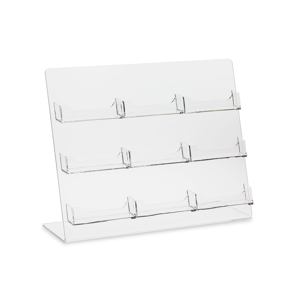 9 Pocket Business Card Holder for Countertop Display Stand