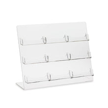 Load image into Gallery viewer, 9 Pocket Business Card Holder for Countertop Display Stand