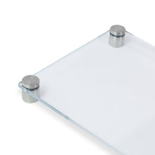 Load image into Gallery viewer, Custom Printed Acrylic Sign Holder with 1&quot; Stainless Steel Standoffs