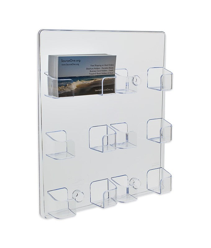 6-Pocket EZ-Load Wall Mount Business Card Holder