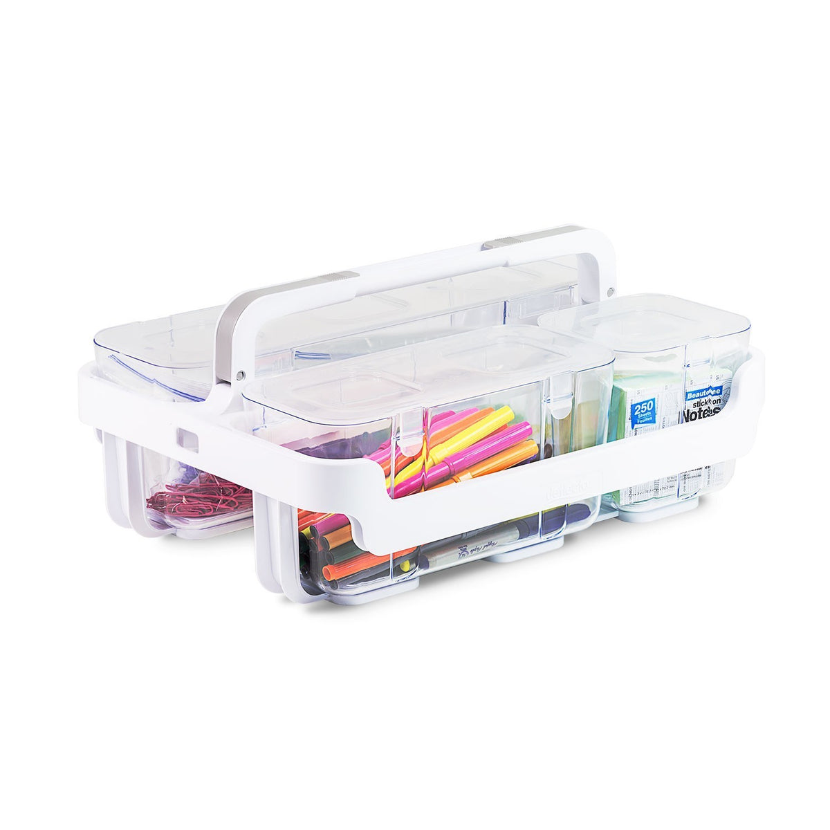 Multipurpose Caddy Organizer Stackable Plastic Caddy with Handle