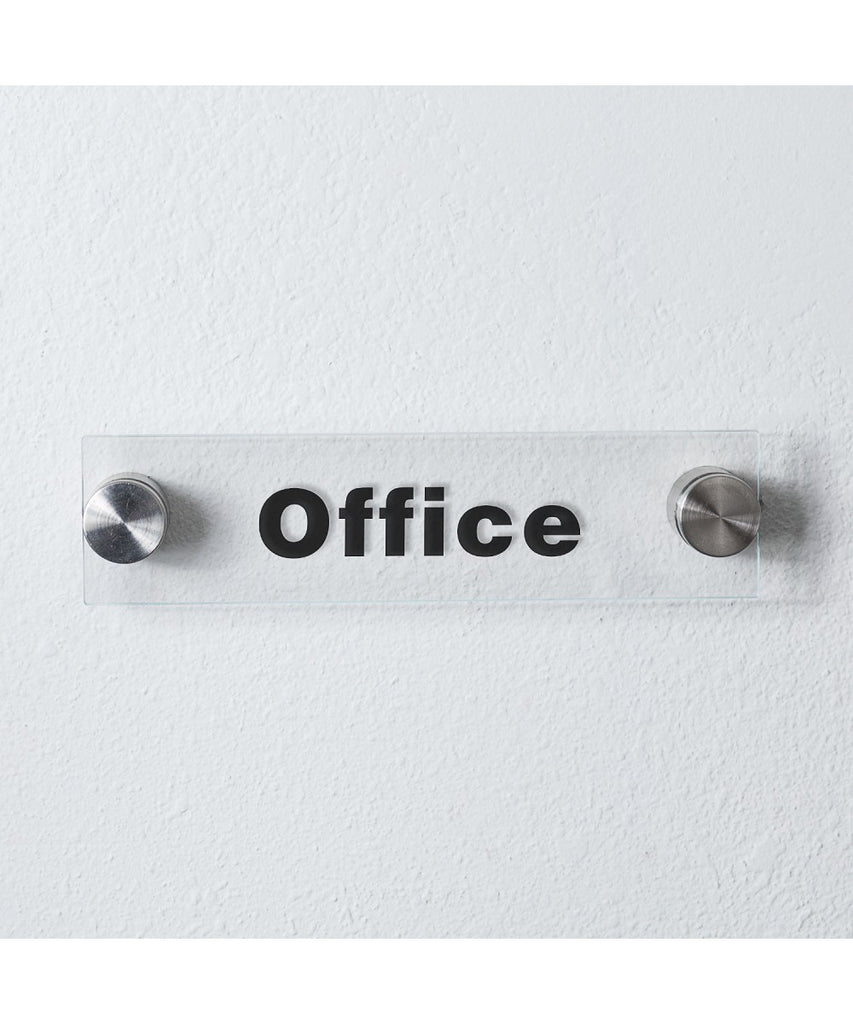 Acrylic Sign Holder with Standoff Wallmount