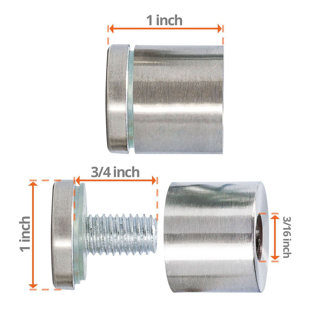 Stainless Steel 1 in. Diameter Standoff Set