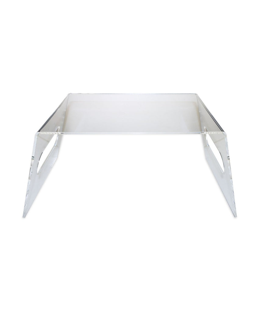 Acrylic Serving Tray with Handles, Display Stand, Desk Lap