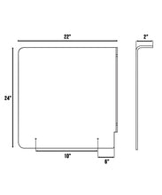 Load image into Gallery viewer, Restroom Urinal Divider & Partition - Available in Clear, White and Black