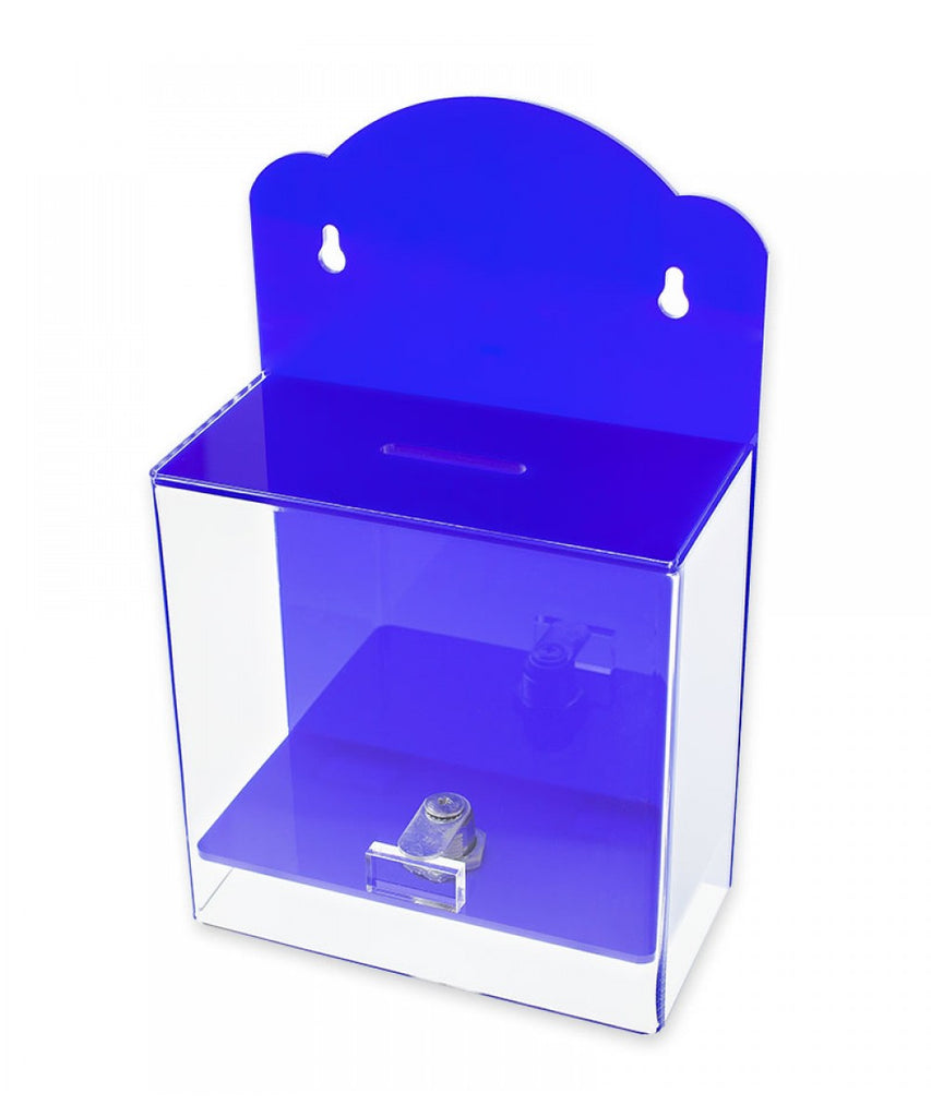 Wall Mount Donation Box with Clear Face