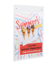 Load image into Gallery viewer, Clear Acrylic Wall Mount Sign Holders