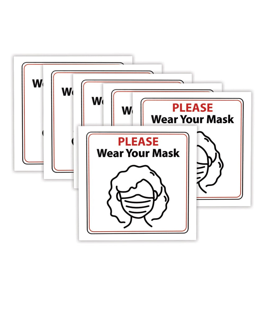 Wash Hands, Wear a mask, Social Distancing Signs