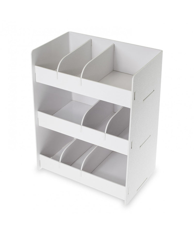 white condiment organizer 3 tier