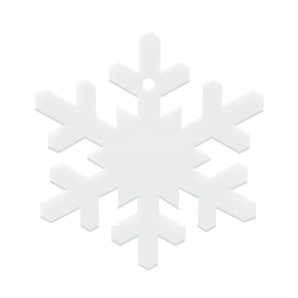 Snowflake Christmas Ornaments, 6 Pieces