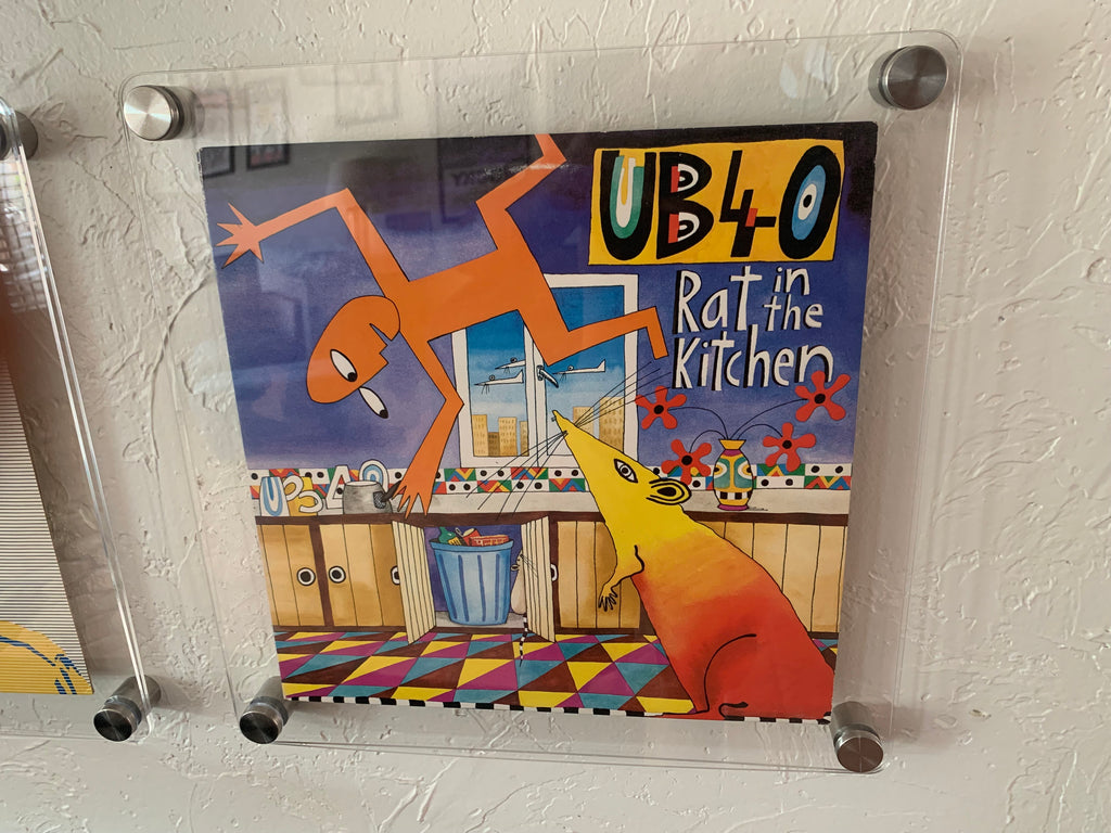 Vinyl Record Wall Mount Display, Acrylic Album Display with Standoffs