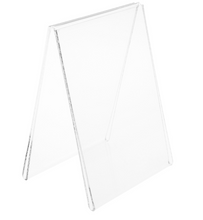 Load image into Gallery viewer, Clear Acrylic A-Frame Style Literature/Photo Holder