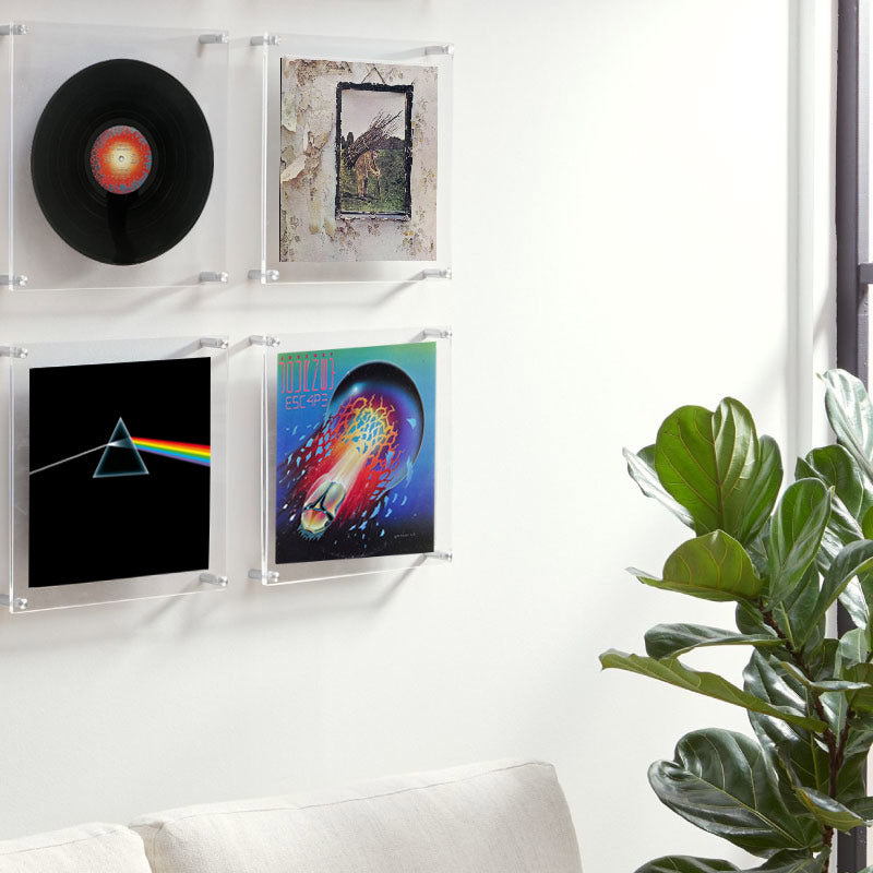 Vinyl Record Wall Mount Display, Acrylic Album Sleeve