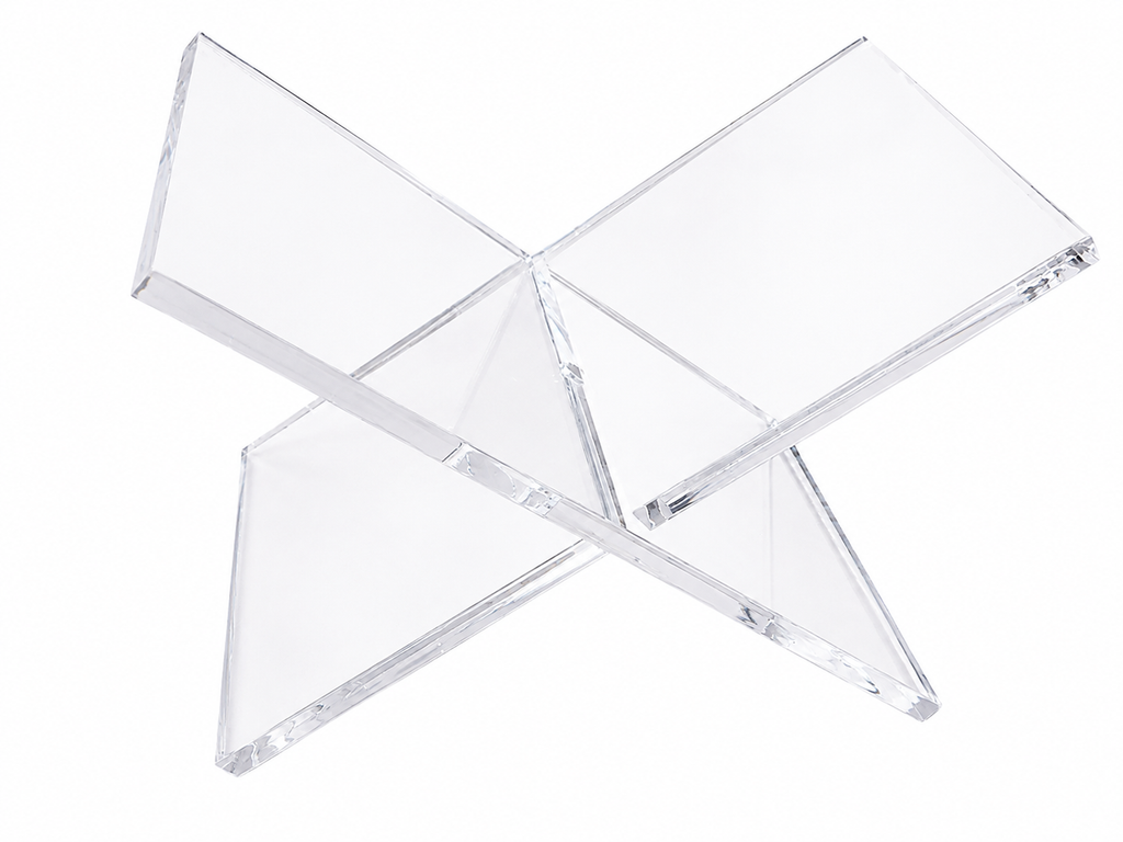 Clear Acrylic Open Book Holder made in the USA